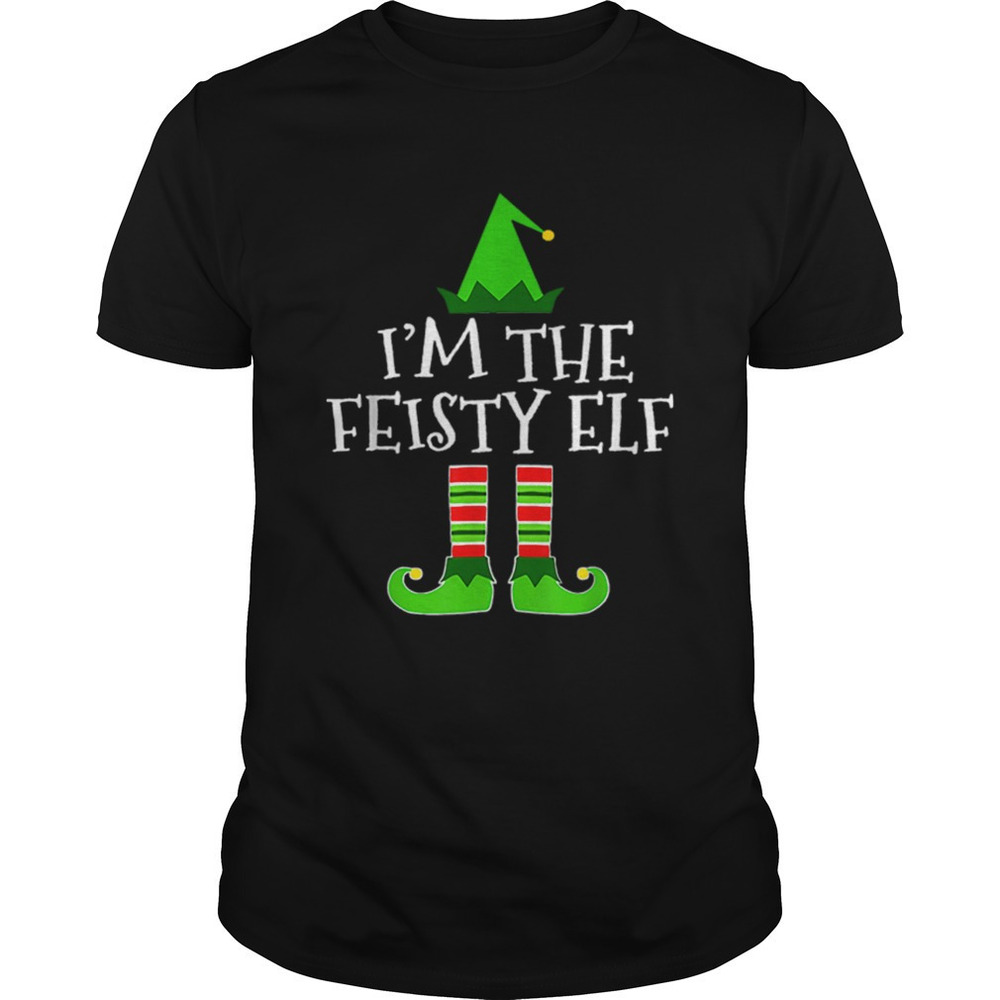 Pretty The Feisty Elf Family Matching Group Christmas Gift Shirt